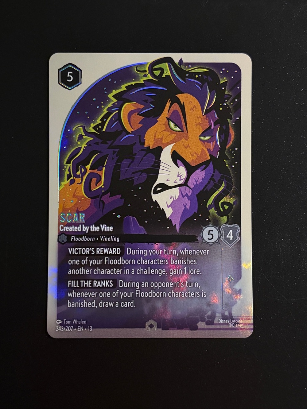 Disney Lorcana ✨ Scar Enchanted ✨ 223/204 Attack of the Vine